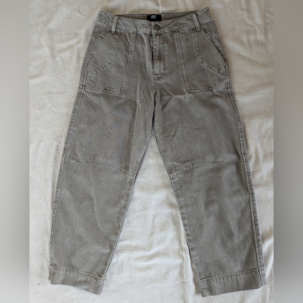 Kut from the Kloth Olive Green Utility Jeans